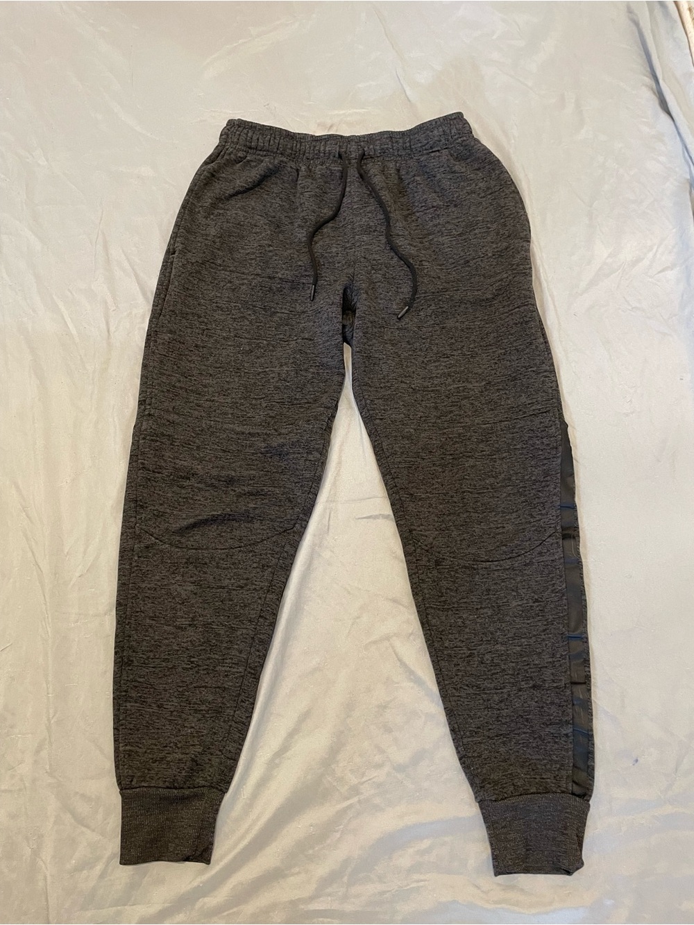 Mitre Men's Charcoal Heather Gray Athletic Jogger Pants Lounge Sweatpants Size M